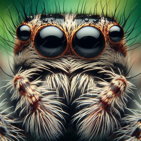 Premium Photo Spider Macro Photography