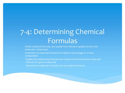 Empirical Formula