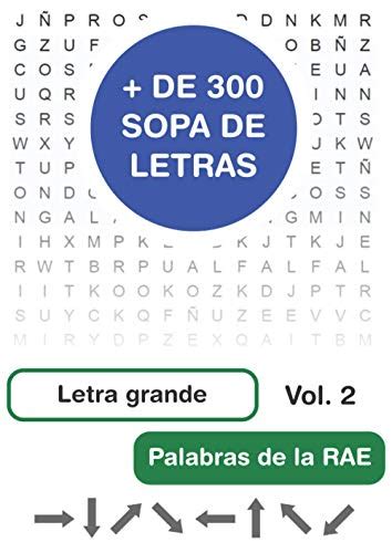 Sopa de letras para adultos Más de 300 sopas en letra grande Volumen