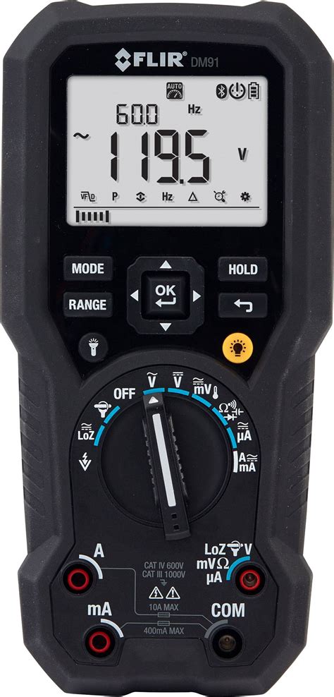 Flir Dm Handheld Multimeter Calibrated To Iso Standards Data Logger