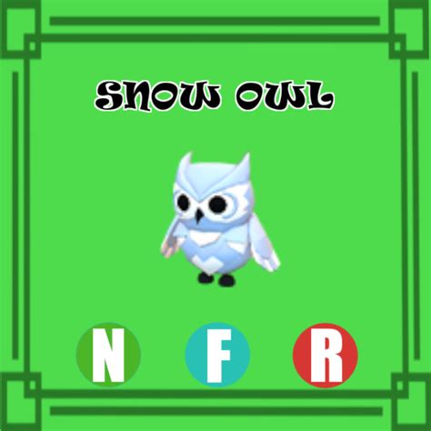 Snow Owl NEON FLY RIDE Adopt Me