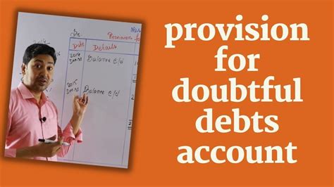 Provision For Doubtful Debts Account Tutorials Step By Step Youtube