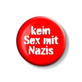 Kein Sex Mit Nazis Red White Button Sw