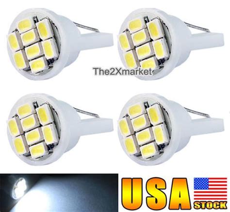 Purchase 4 X Pure White LED Dome Light Bulbs T10 916 447 904 906 SMD