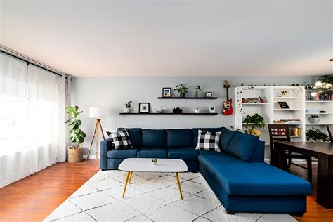 7 Ideas To Style A Blue Denim Sofa In A Living Room