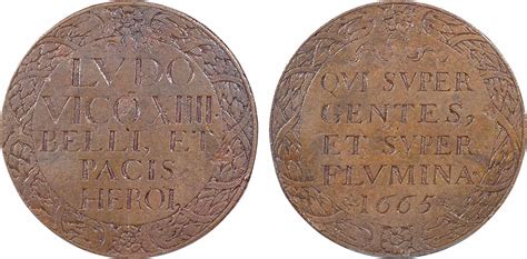 NumisBids iNumis May 2017 Auction Lot 291 Louis XIV fonte gravée