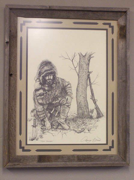 158 Dan Brewer Print Tree Trapper Lot 158