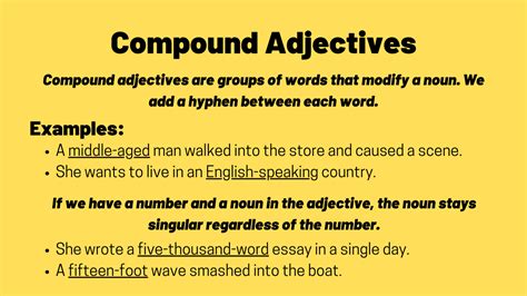 Compound Adjectives Ted Ielts