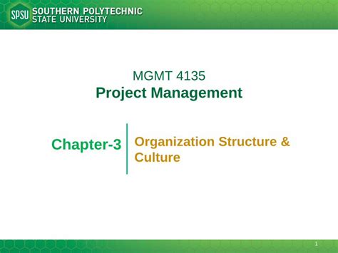 PDF MGMT 4135 Project Management Faculty Webfacultyweb Kennesaw Edu