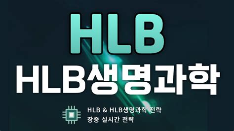 Hlb And Hlb생명과학 재편입 설정 전략 Youtube