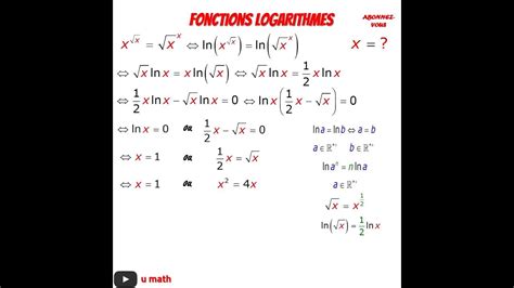 Resolution D Une Equation Exponentielle Youtube