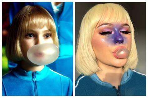 This Makeup Artists Brilliant Violet Beauregarde Costume Is Going