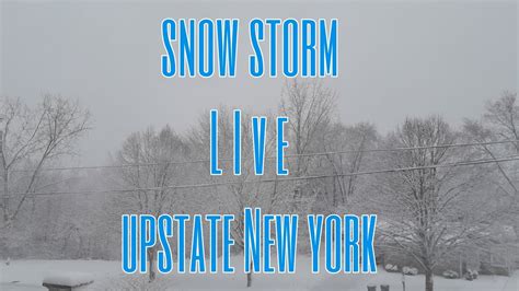 Snow Storm Live Update In New York Happening Now Youtube