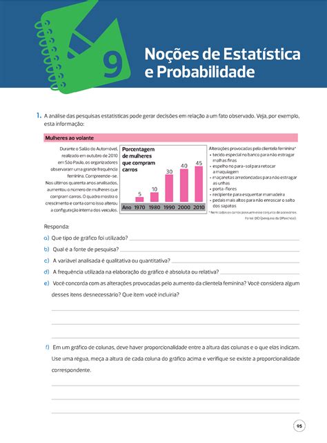 Matemática EF 7º Ano Noções de estatística e probabilidade