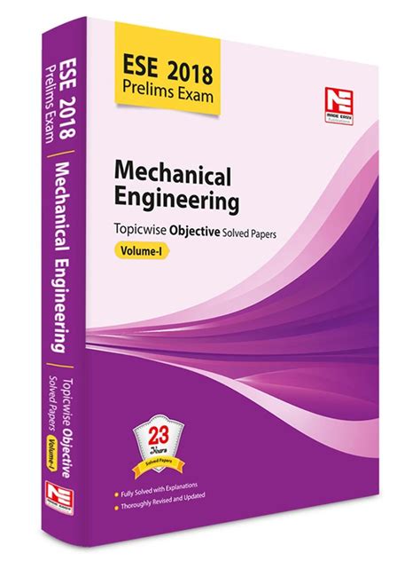 Buy Ese Preliminary Exam Mechanical Engineering Topicwise