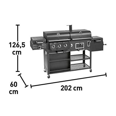 Jamestown Drake Kombistation Mit Smoker Gas Und Holzkohle Funktion