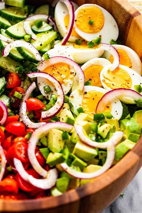 Healthy Chopped Egg Cucumber And Tomato Salad Diethood