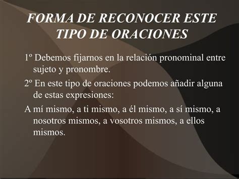 Oraciones Reflexivas Y Rec Procas Ppt