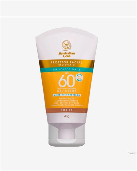 Riachuelo Australian Gold Gel Protetor Solar Facial FPS60 COR 02 40g