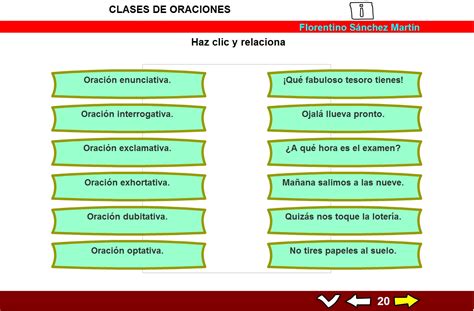 Artiller A Interminable Templado Clasificaci N De Oraciones Ejemplos