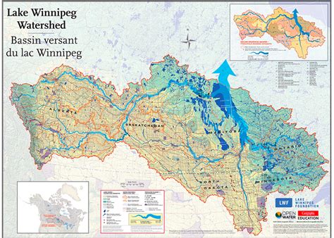 Tiled Map – Lake Winnipeg Watershed | Canadian Geographic Education