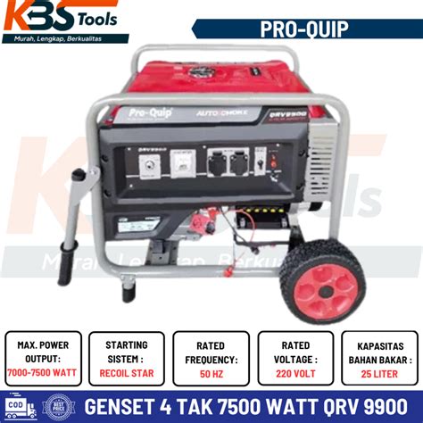 Jual Mesin Genset Proquip Watt Qrv Gasoline Generator Tak