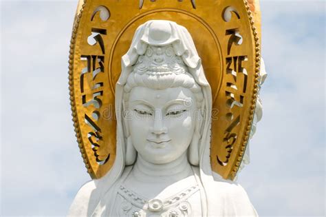 Statue Of The Goddess Guanyin On The Territory Of Nanshan Buddhist