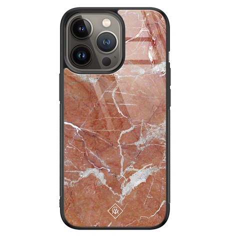 Iphone Pro Glazen Hardcase Marble Sunkissed Casimoda Nl