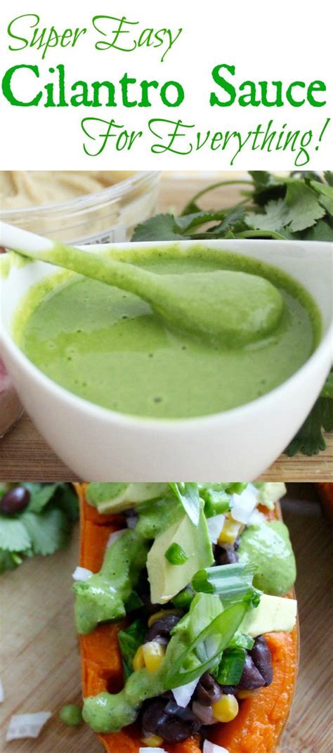 Cilantro Sauce Insightful Bite Recipe Cilantro Recipes Cilantro