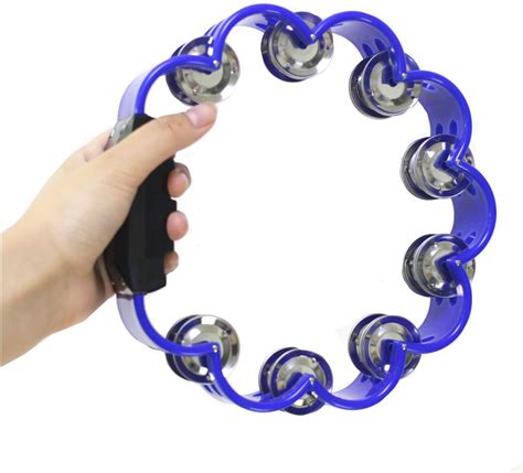 Tang Song Double Row Tambourine Metal Jingles Hand Held