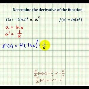 Ex 4: Derivatives of the Natural Log Function with the Chain Rule | Physics Forums: Science ...