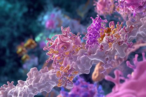 Specific Cytokine Receptors on the Target Cell Surface Stock Image ...