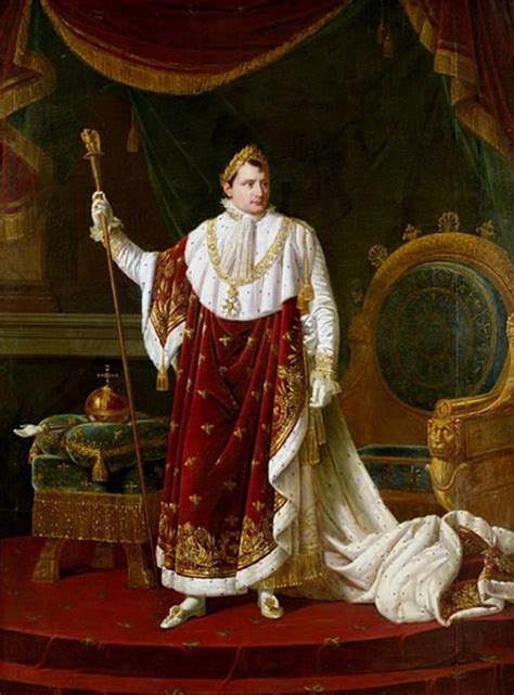 Portrait Of Napoleon In His Coronation Robes Robert Lefevre