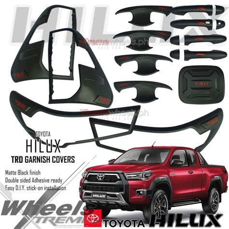 Hilux Conquest GRS 2021 2024 Trd Thailand Combo Set Garnish Cover