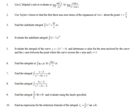 Solved 1 Use Lhôpitals Rule To Evaluate A Limx→02x2sin2x Chegg