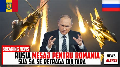 ACUM 5 MINUTE Ne PREGATIM De RAZBOI RUSIA MESAJ DUR Pentru ROMANIA