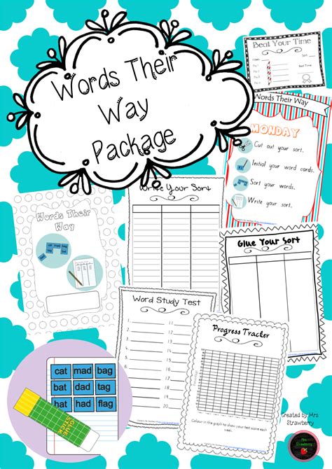 Words Their Way Package Word Cards Words Phonics Activities