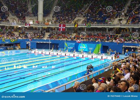 Swimming Pool At Olympic Aquatics Stadium Editorial Image Image Of