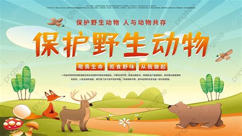 Wildlife Protection Poster Board Template Download On Pngtree