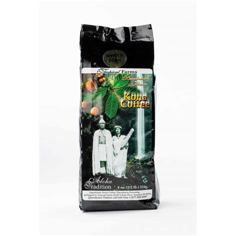 Tropical Farms Macadamia Nut Whole Bean Coffee Oz Tropical Farms