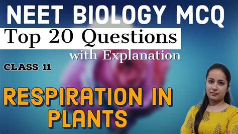 Class 11 Biology Chapter 14 Respiration In Plants MCQ Questions For