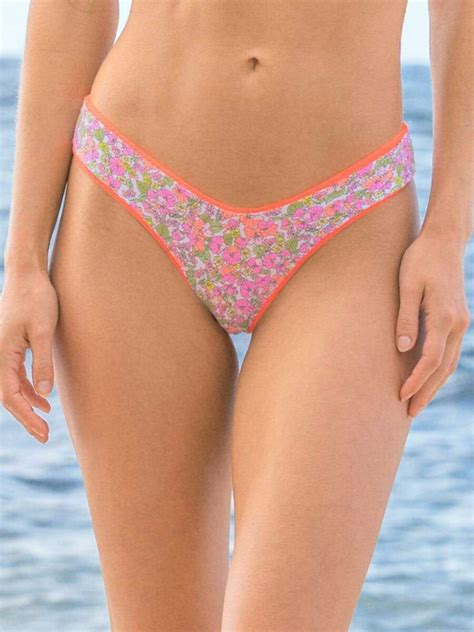 Maaji Women S Popsicle Orange Valery Double V Bikini Bottom Purely Swim