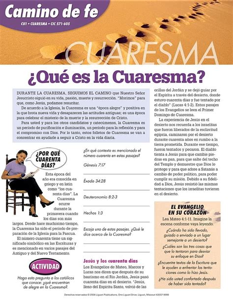 Camino De Fe Cuaresma Spanish Edition Redemptorist Pastoral