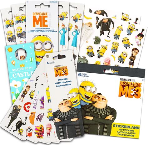 Despicable Me Minions Despicable Me Sticker Set Despicable Me Party