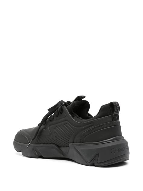 Calvin Klein Tenis Con Suela Gruesa Negro Farfetch Mx