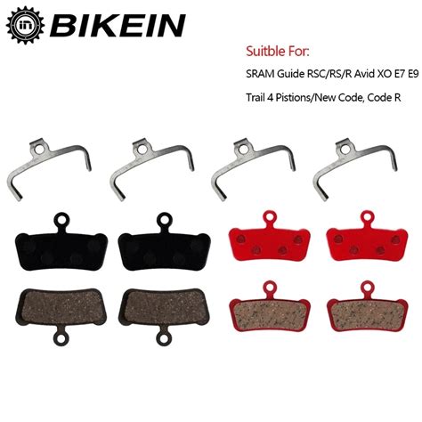 Bikein Pairs Resin Ceramic All Metal Bike Disc Brake Pads For Sram