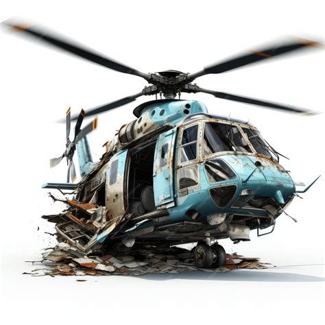 Premium Photo Illustration Castaway Aircraft And Damaged Displayed In