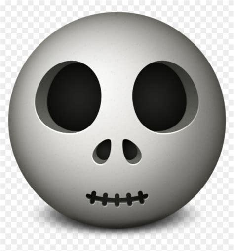 Mq Skull Halloween Emoji Emojis 50 X 50 Px Hd Png Download