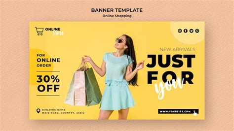 Free PSD | Horizontal banner for online fashion sale