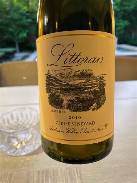 Littorai Pinot Noir Cerise Vineyard Usa California North Coast